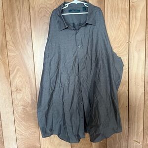 Perry Ellis Charcoal Button-Up Shirt